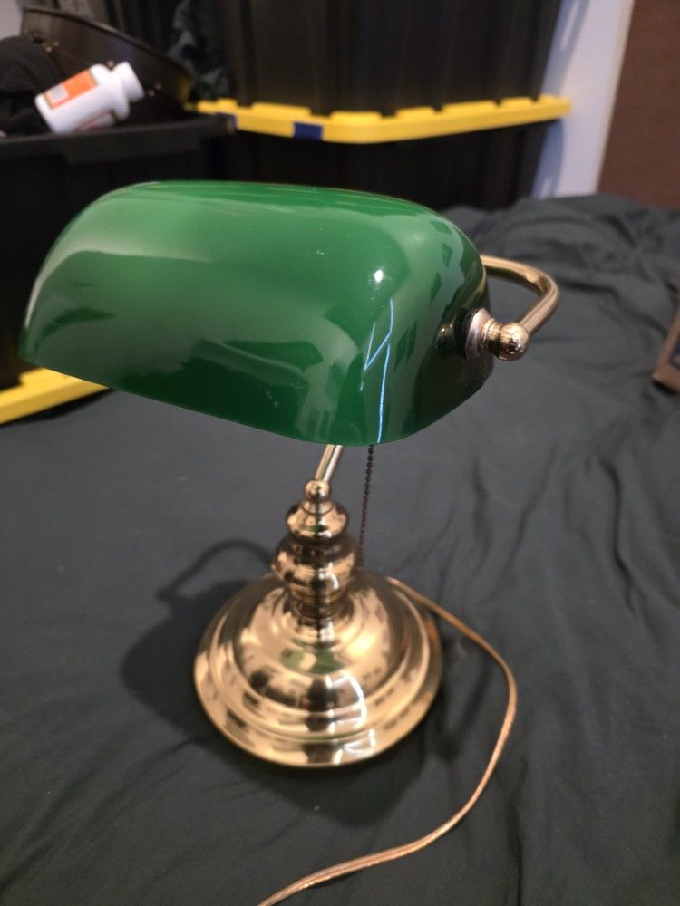 Vintage Banker Lamp Desk Light