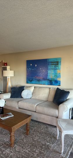 living spaces white couch
