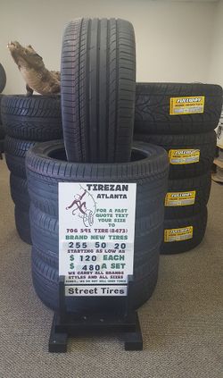 255 50 20 BRAND NEW TIRE TIRES $120 EACH $480 SET