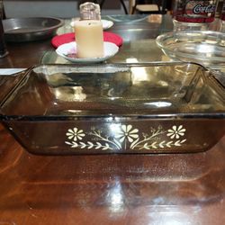 Vintage glass loaf Pan $10