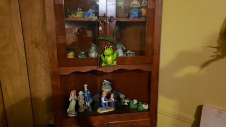 Vintage Corner Hutch