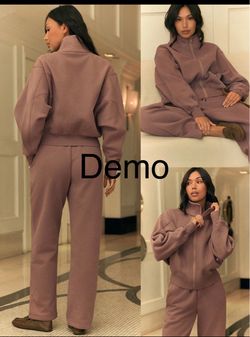 GLOWMODE Everyday Fleece Batwing Sleeve Full-Zip Jacket – Warm Clay (XS)