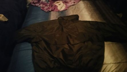 Construction jacket reversible solid and neon high visiblity jacket water repellent is 2xl like new