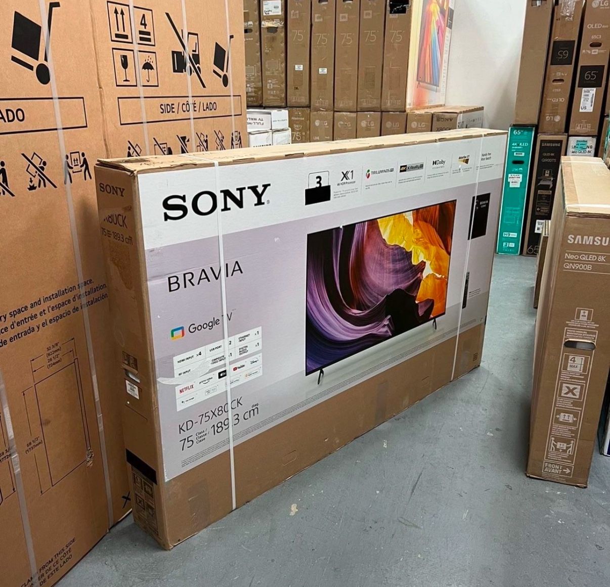 75 “ Sony Smart 4K HDR Bravia Tv