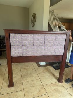 size full hard wood frame
