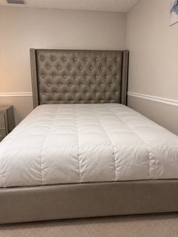 Sofía Vergara Grey Diamond Bed Set (Queen)