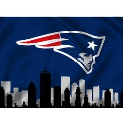 New England Patriots One Side Flag 3x5 Ft.