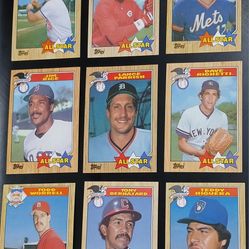 1987 Topps Baseball Lot Of 37 Cards 