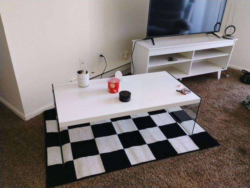 Couch, love seat and tables.
