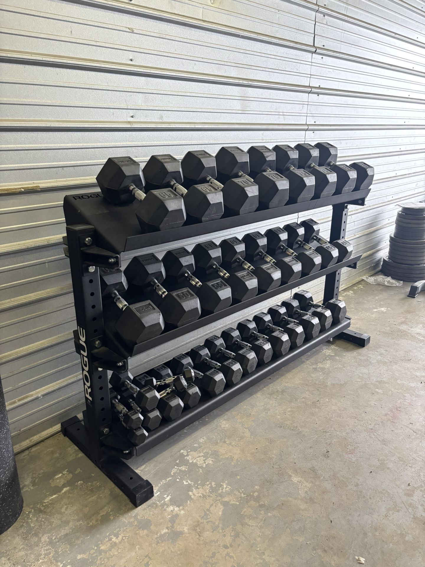 Rogue Dumbbells And Rack
