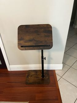 New C Shaped Side Table , adjustable height, 360 swivel