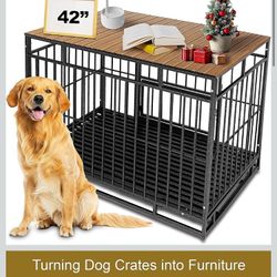 Dog Crate Topper with Magnets for 42 Inch Crate