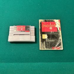 Final Fantasy II With Manual - Tested & Works