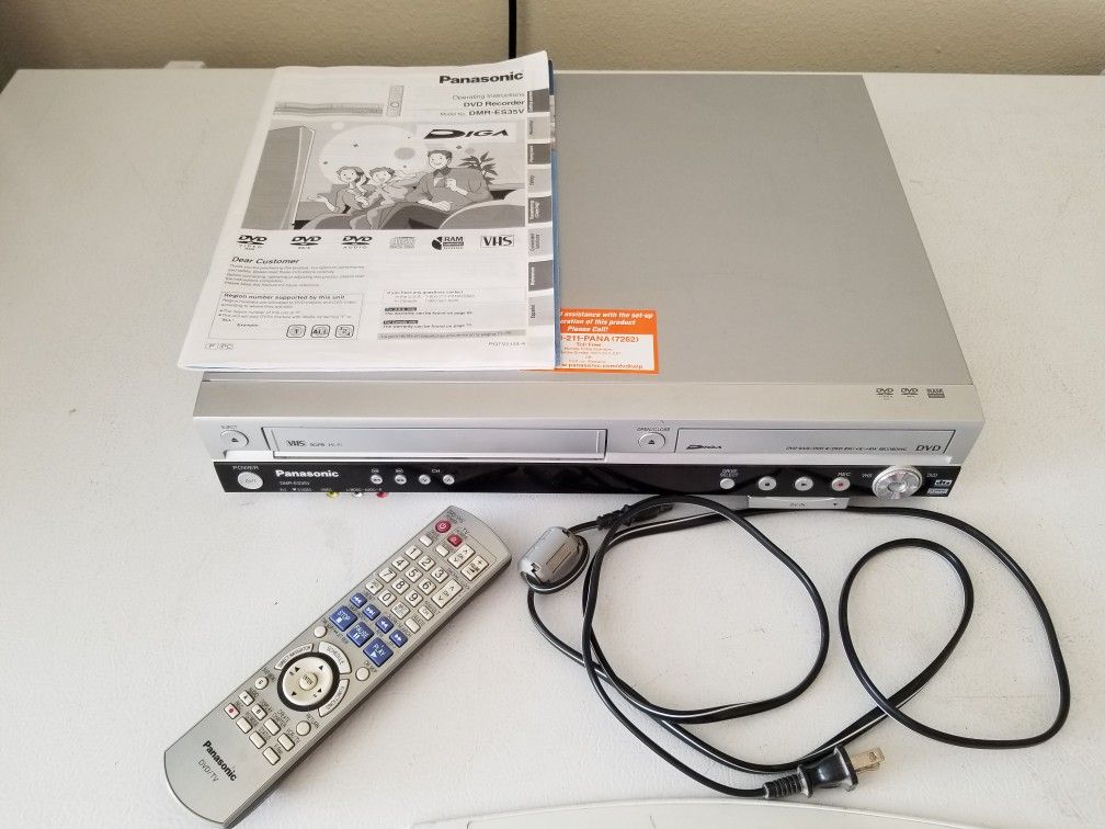 Panasonic DVD Recorder- plays and records off of VHS tapes