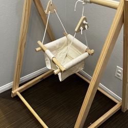 Wooden Toddler Swing Set