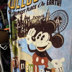 Mickey Mouse Blanket From Disneyland