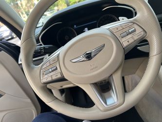 Genesis G70 Cream Leather Steering Wheel