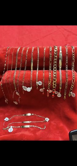 Esclavas De Oro 14 Kilates