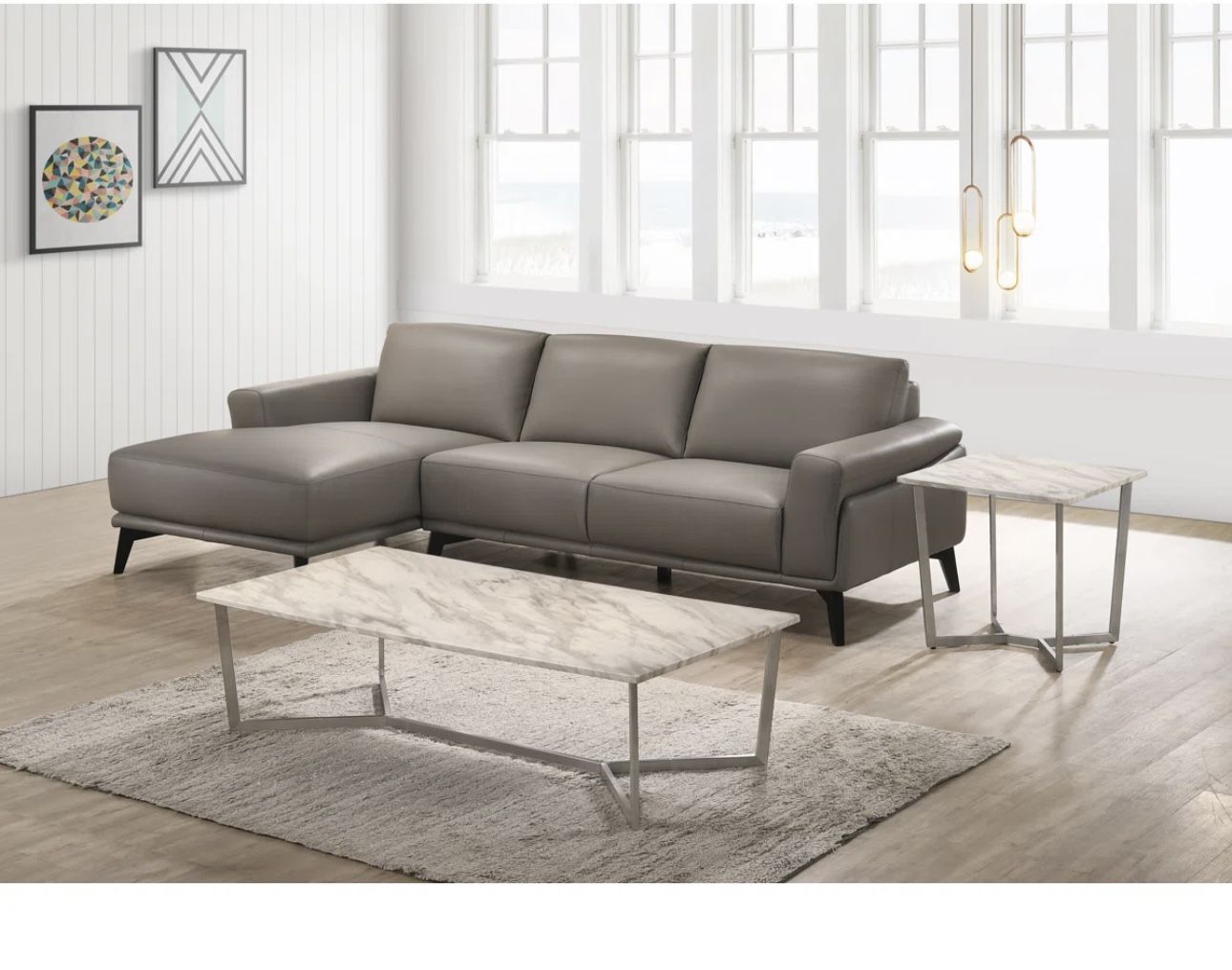 Genuine leather Sectional Sofa