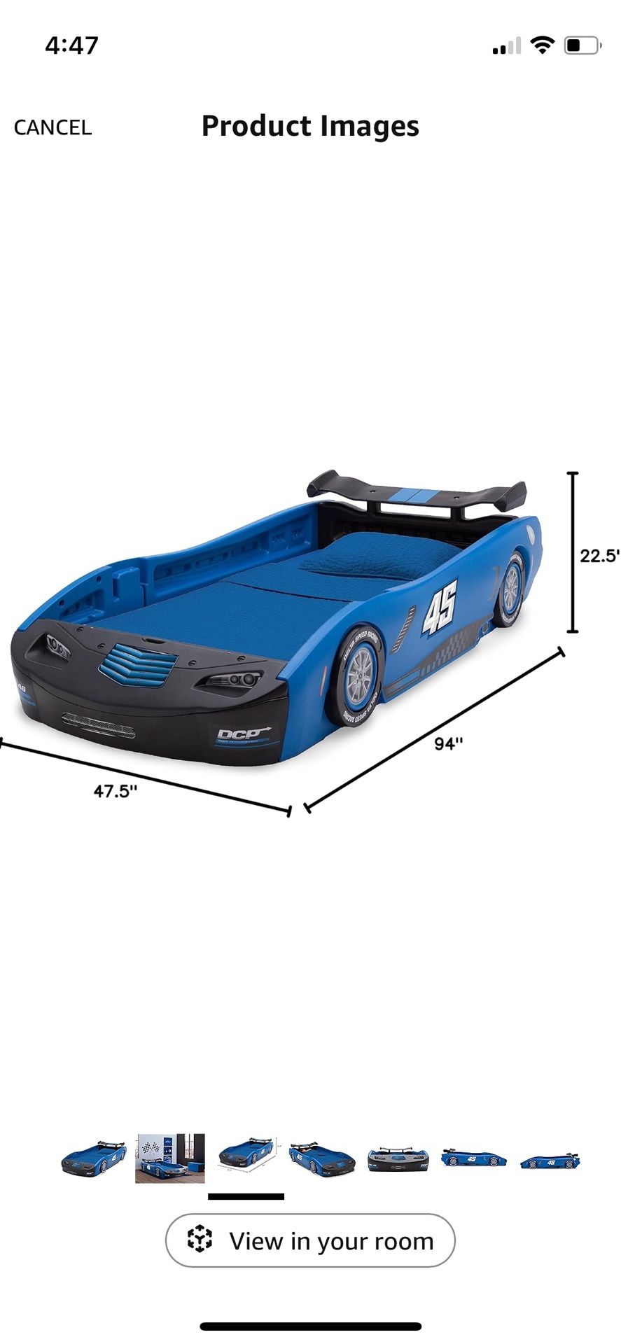 Children’s Car Bed