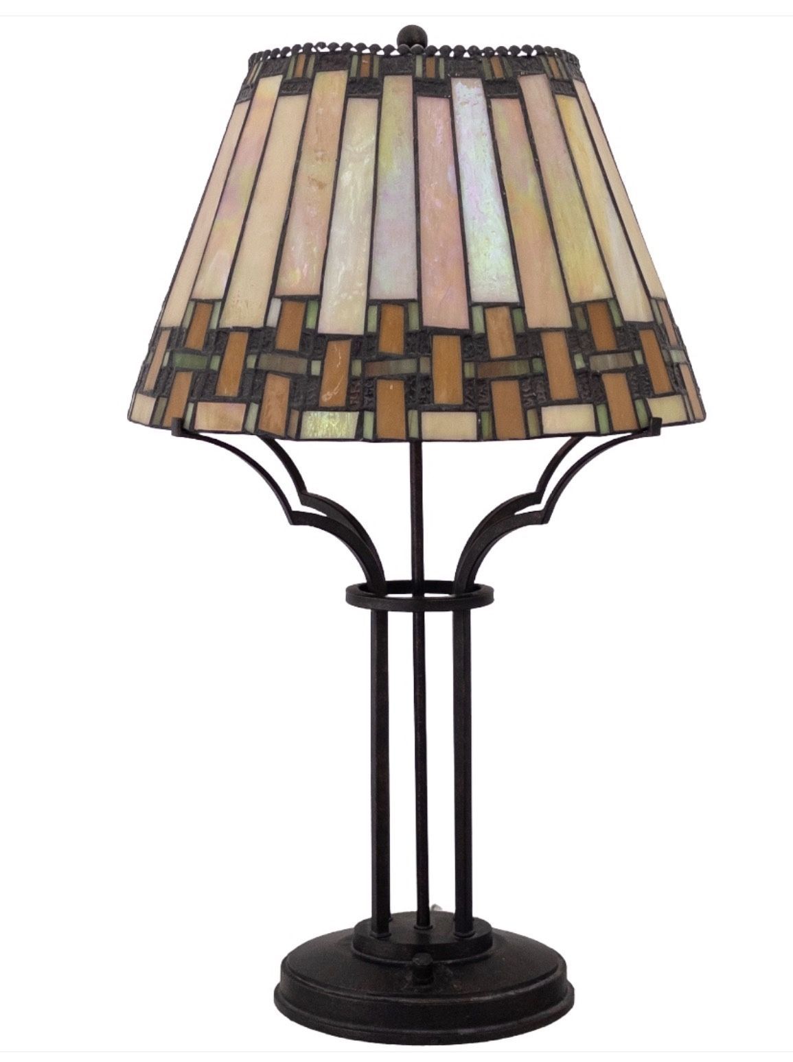 Stained Resin/mission/Tiffany Style Table Lamp
