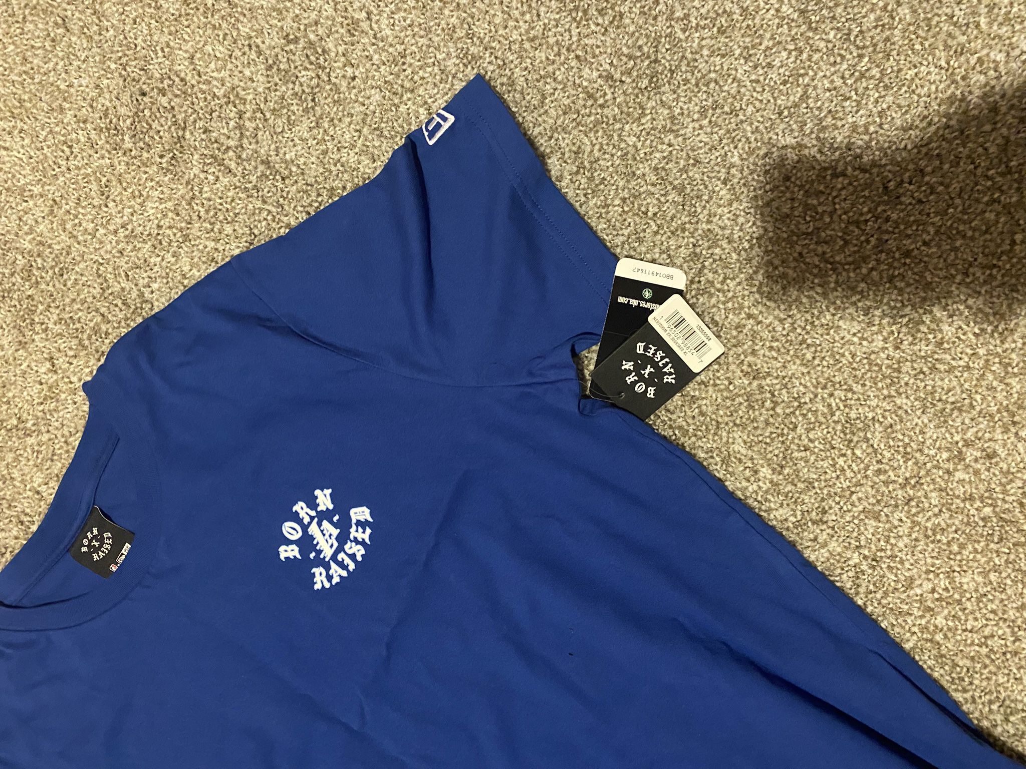 Born x raised LA Dodgers Lakers Shirt