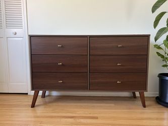 Mid-century Modern Walnut Colored Dresser