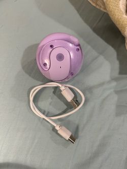 Purple Translation Bluetooth Earbuds with USB Cable