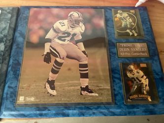 Deion Sanders Dallas Cowboys Wall Plaque