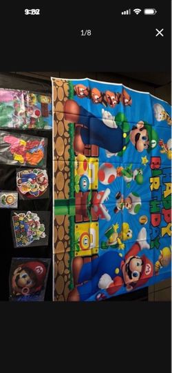 Mario Brothers party supplies