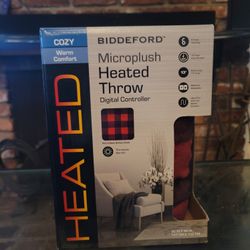 Biddeford Microplush Heated Throw $43 Each
