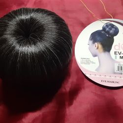 Hair Piece Dome Black With Gray Highlights