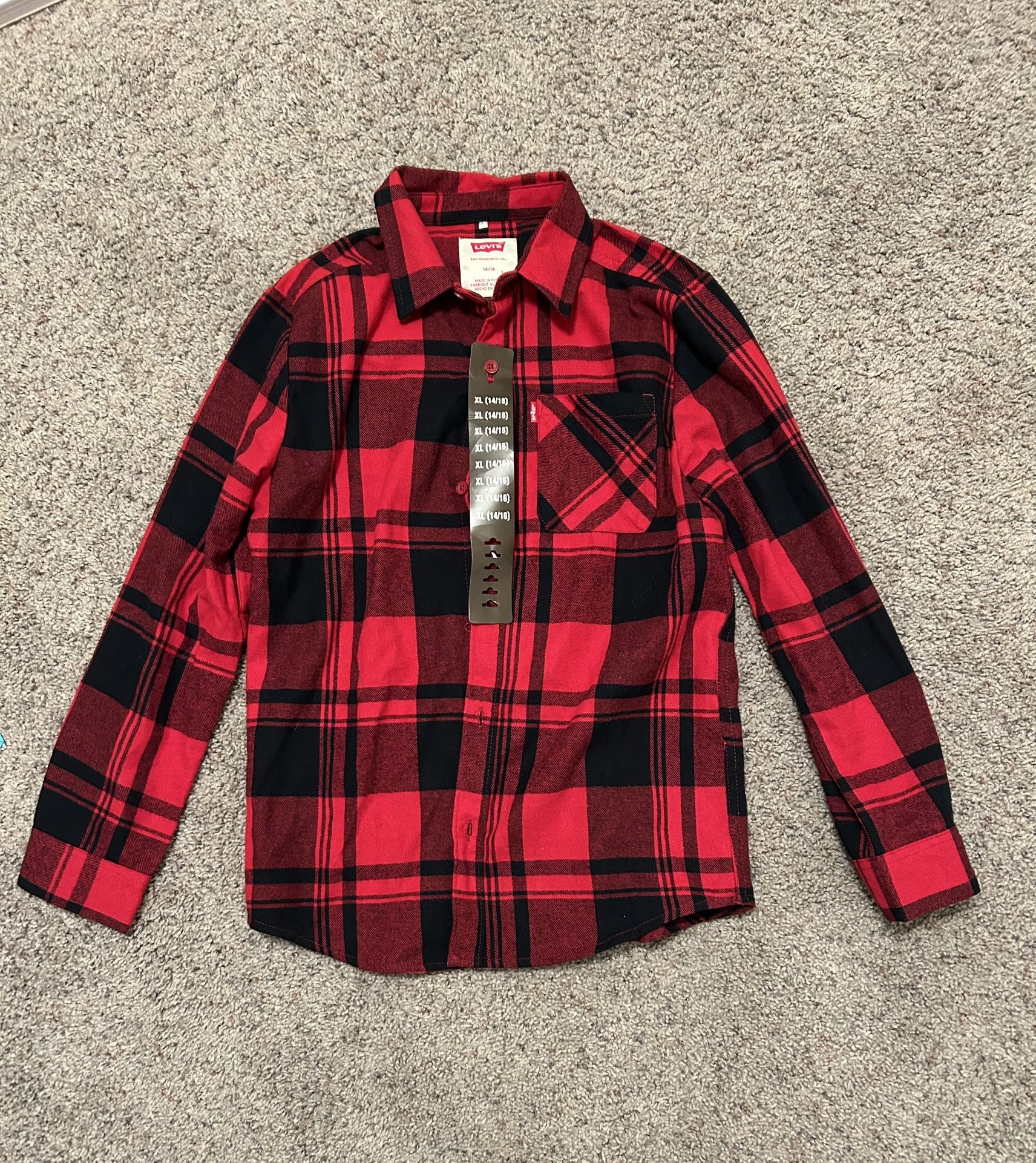 Boy’s Levi’s Flannel Shirt Xl