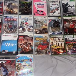 Wii,ps3,Xbox 360 Games
