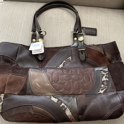 New Coach Ocelet Patchwork Tote