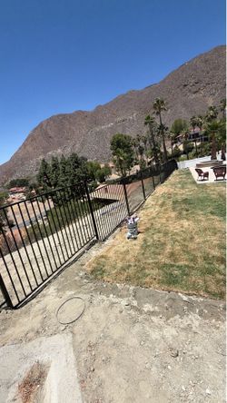 Wrought iron fence