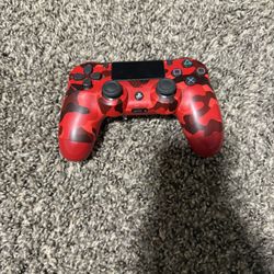 Red Camo PlayStation controller 