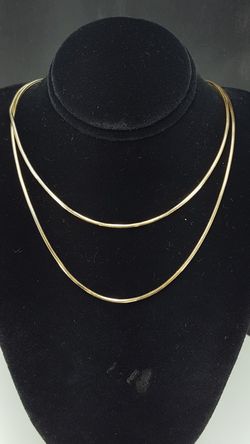 14k YELLOW GOLD ROUND SNAKE CHAIN