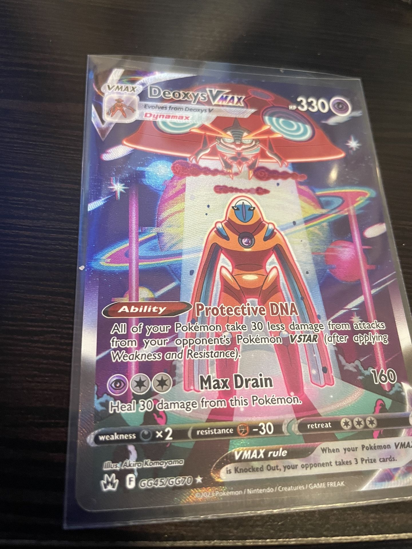 Various Sleeved Holo Pokémon cards  Deoxys Vmax Holo & more! for Sale in  Los Angeles, CA - OfferUp