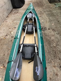 Old Town 160T Tandem Kayak With Paddles