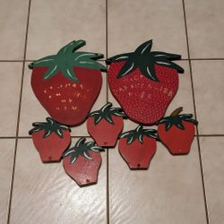 Strawberries Handcrafted Wood Craft Project Unfinished