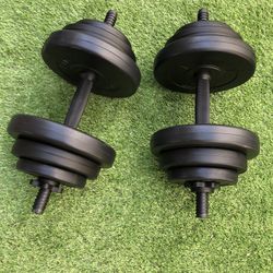 Gym Equipment 40lb Dumbbells Adjustable