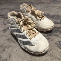 Adidas White Turf Athletic Cleats