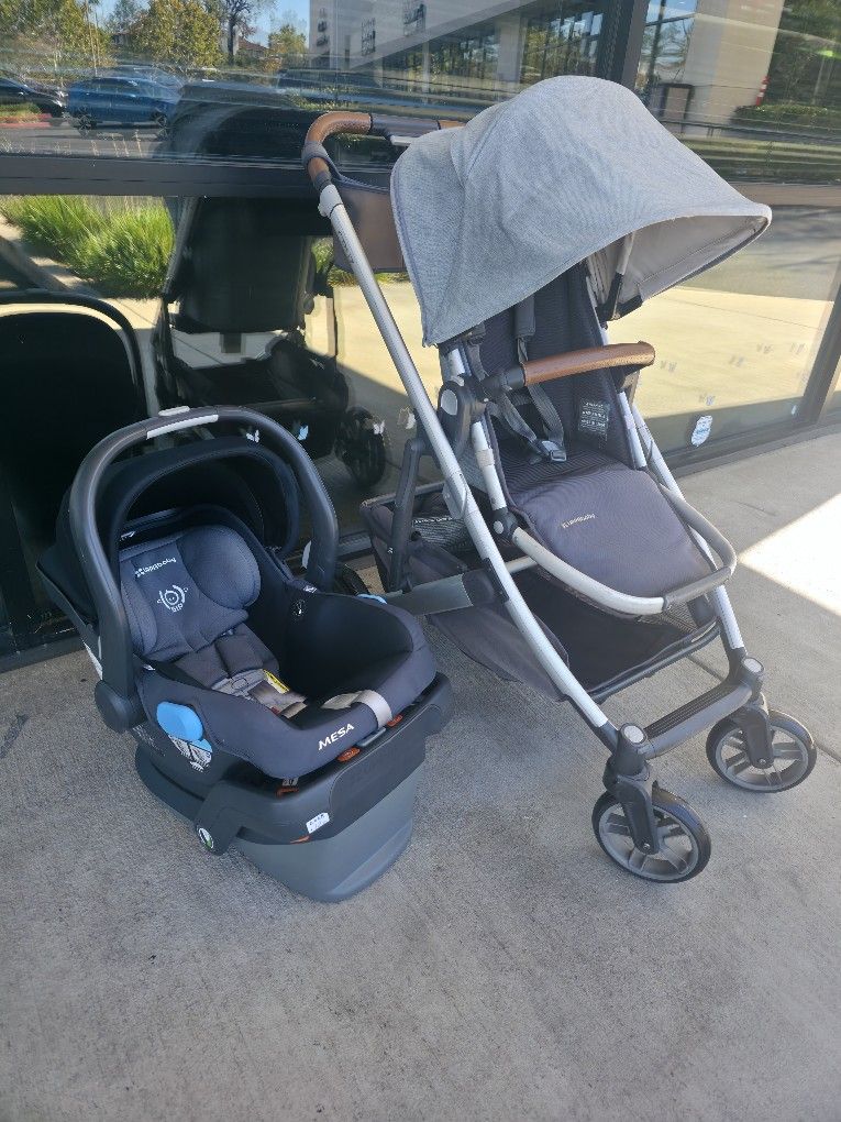 Uppa Cruz V2 Stroller W MESA infant Car Seat