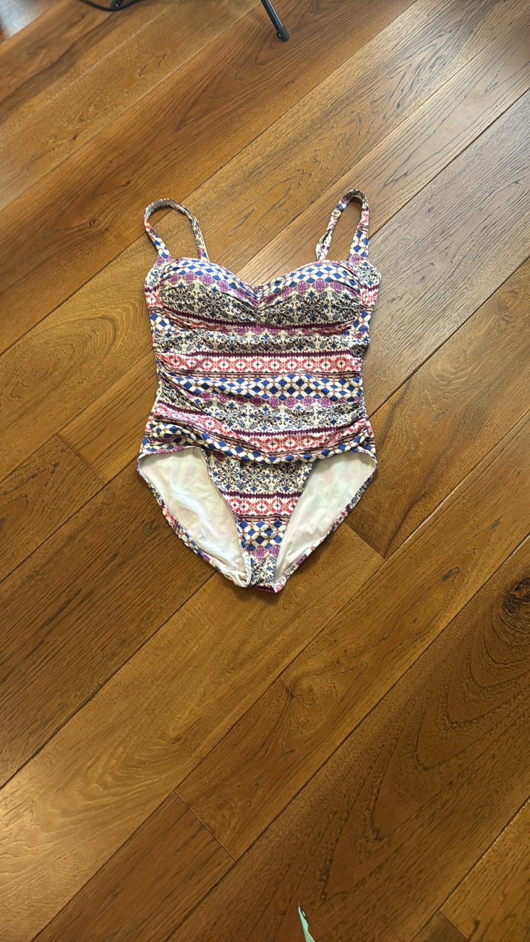 La Blanca Bohoemian Romance One Piece Swimsuit Lace Trim