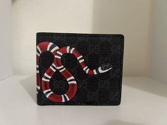 Black Gucci Wallet Snake Monogram (pre Owned) 