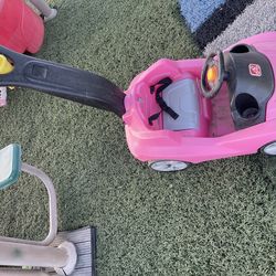 Toddler push car with handle