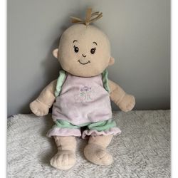 Manhattan Toy Classic Baby Stella 14" Soft Cloth Doll Pink and Green Clothes