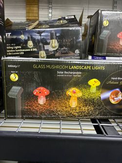 Infinity X1 glass mushroom landscape lights