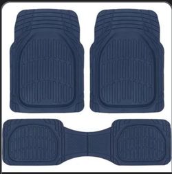Navy Blue Car Mats And Arm Rest Cover